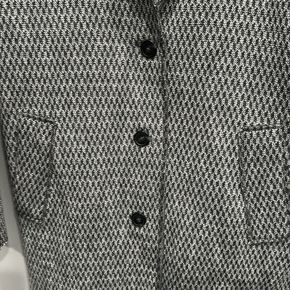 SWILDENS XXX 100% cotton button up coat jacket black and gray size 2 or medium - Picture 4 of 7